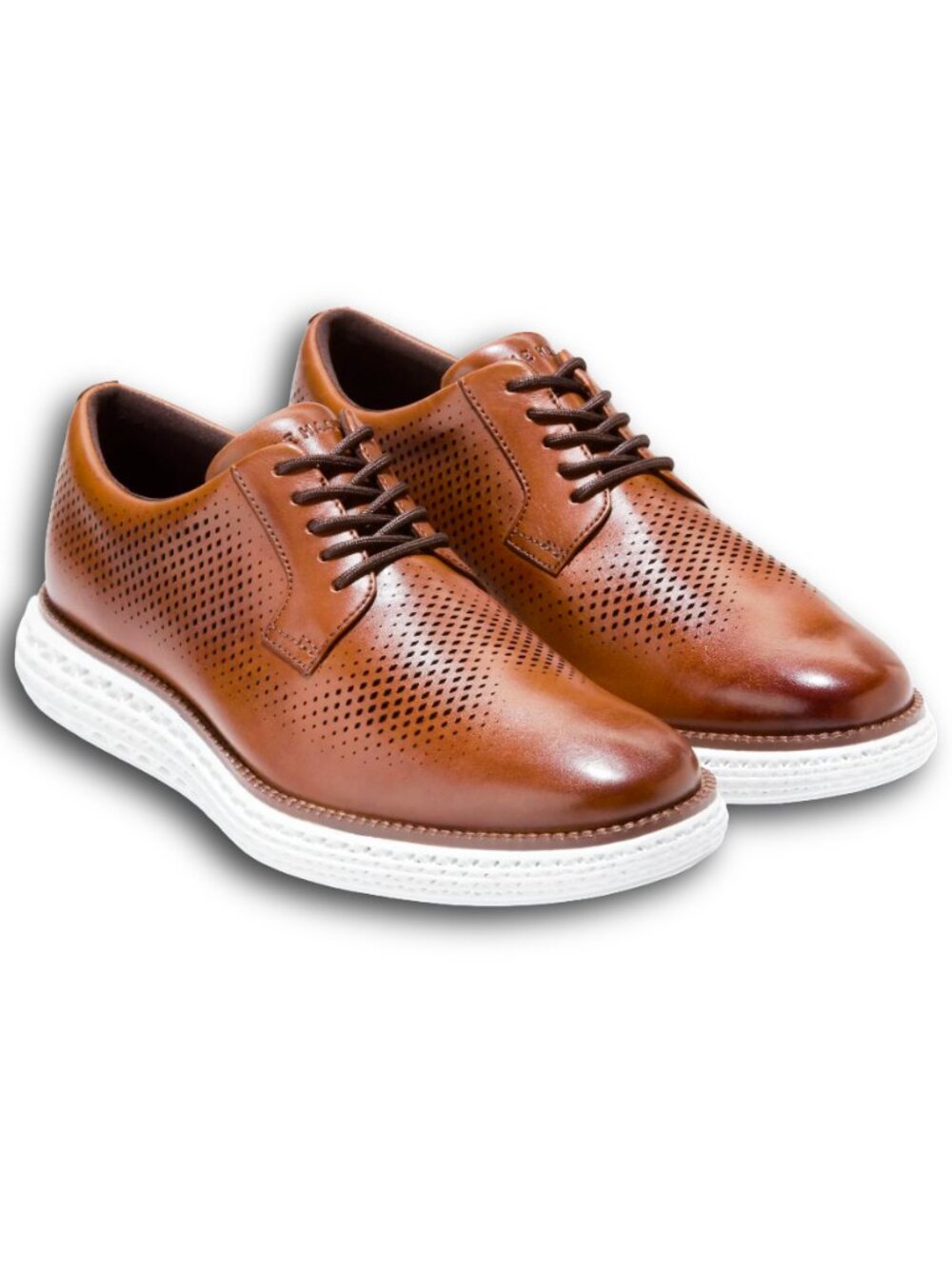 Cole Haan Men's OriginalGrand 2.0 Oxford, BRITISH TAN/WHITE, Size 10 Wide